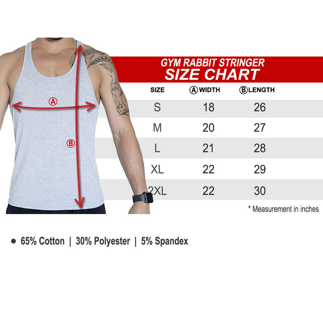 Gym Stringer - Men'S Tank Top for Bodybuilding and Fitness - Stringer Sports