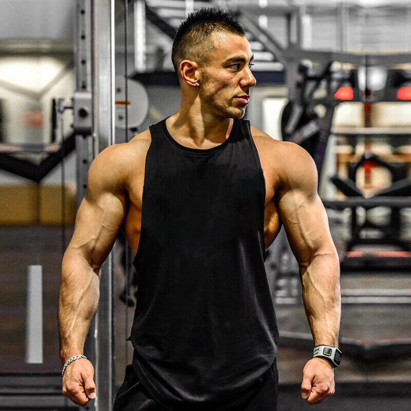 Gym Stringer - Men'S Tank Top for Bodybuilding and Fitness - Stringer Sports